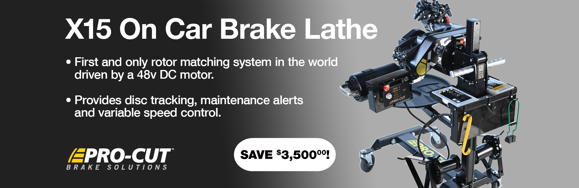 save big on Pro-Cut brake lathe